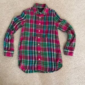 Polo Ralph Lauren girls shirt size 8 plaid